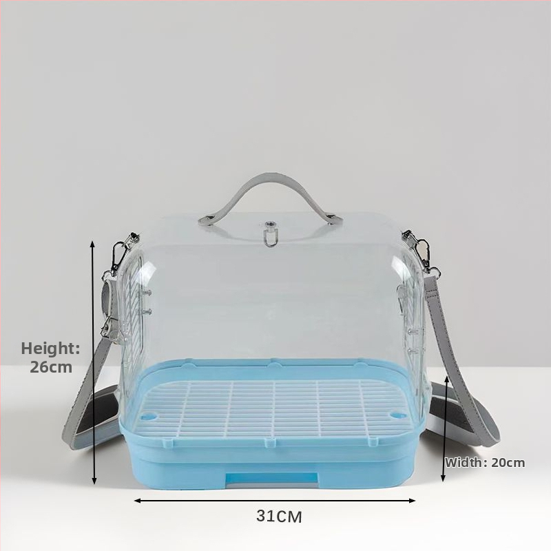 Nešiojamas papūgos išvykos narvas su transporto krepšiu, Prekės ženklas Happy Parrot, Medžiaga: Kitas, Kilmė: Šandongas, Importuota: Ne