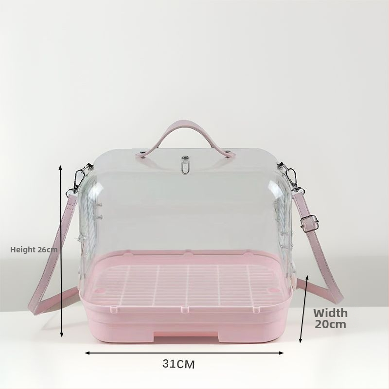 Nešiojamas papūgos išvykos narvas su transporto krepšiu, Prekės ženklas Happy Parrot, Medžiaga: Kitas, Kilmė: Šandongas, Importuota: Ne