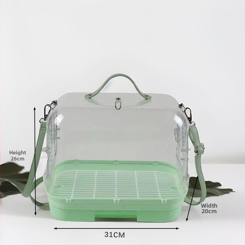 Nešiojamas papūgos išvykos narvas su transporto krepšiu, Prekės ženklas Happy Parrot, Medžiaga: Kitas, Kilmė: Šandongas, Importuota: Ne