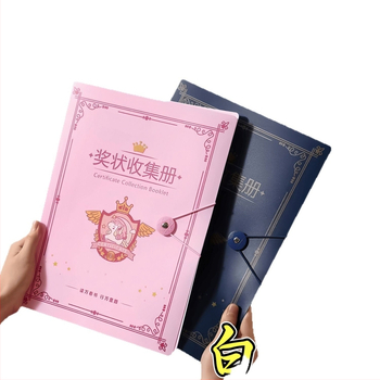 Certifikatų kolekcijos knyga su sieniniu laikikliu, plastikinis saugojimo dėklas, 40 puslapių, storis 0,04 mm.