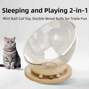 Kaķu ligzda no masīvā koka/plastmasas – piemērota kaķiem, ligzda mājdzīvniekiem, Nav importēta