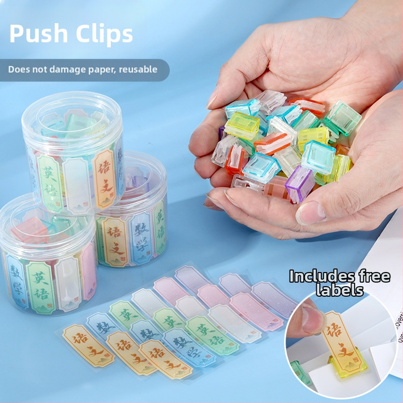 Kampinis klipsas, skaidrus, Kangbai iš plastiko