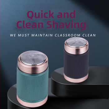 Elektrinis skustuvas – USB įkrovimas, įmontuota baterija, sukinama 3 peilių galvutė, atsparus vandeniui visam kūnui, žemas triukšmas (<36 dB), kompaktiškas ir lengvai nešiojamas