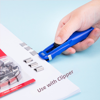 Deli 8592 metallist klips piletitele, 50 tk pakendis