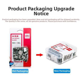 Deli 8592 metallist klips piletitele, 50 tk pakendis