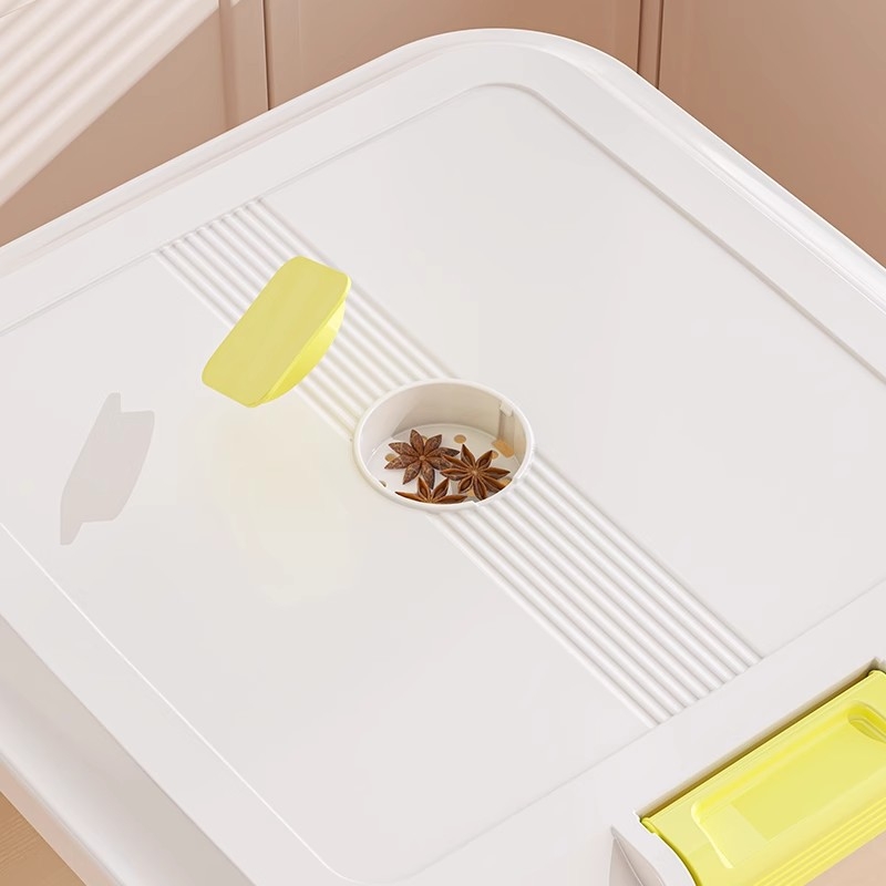 Ryžių laikymo dėžė, PP plastikas, 8–9 L talpa, sandari prieš drėgmę ir kenkėjus, tinkama laikyti ryžius, makaronus ir kruopas