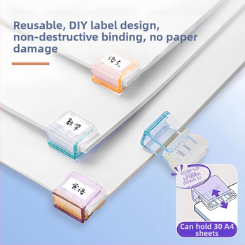Qiwang plastikust nurgiklipp – anti-roll paberi klips dokumentidele