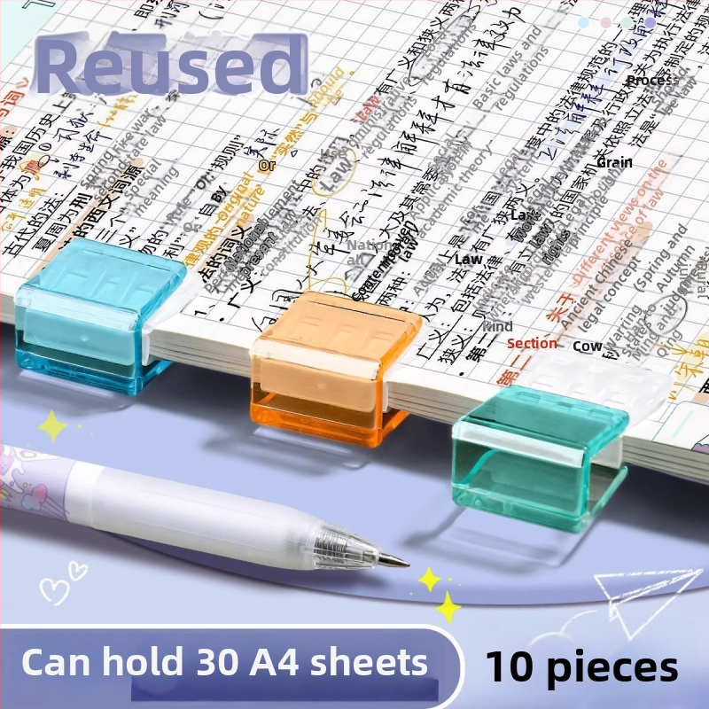 Qiwang plastikust nurgiklipp – anti-roll paberi klips dokumentidele