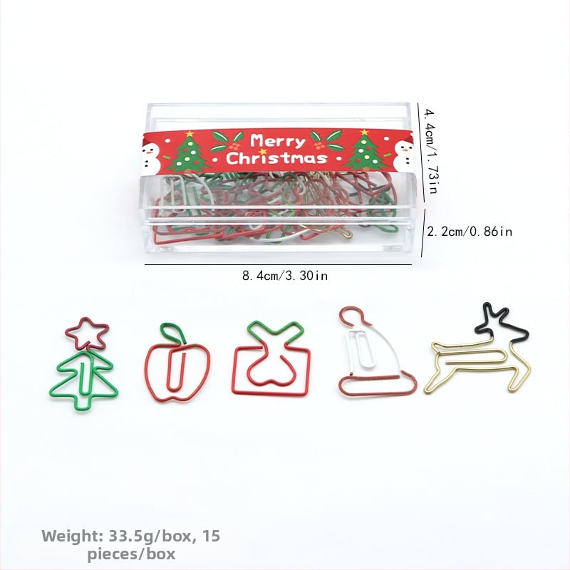 Подаръчен комплект офис консумативи: щифтове за снимки, клипчета за билети, кламери и държачи за документи в кутия с четири отделения (Материал: пластмаса + метал; Марка: Nothing; Производител: Star heart; Персонализация: възможна)