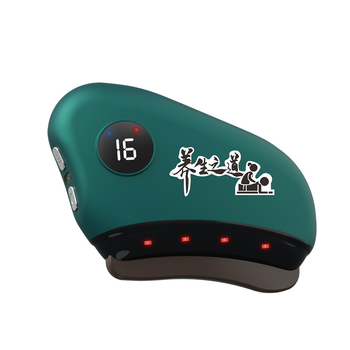 Elektriskā gua sha sejas ierīce ar temperatūras kontroli 30–50°C, modelis JZ-165, USB barošana, ABS korpuss