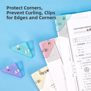 Nurgaklamber QJ8530 – kolmnurkne klipp dokumentidele, plastik, Deli