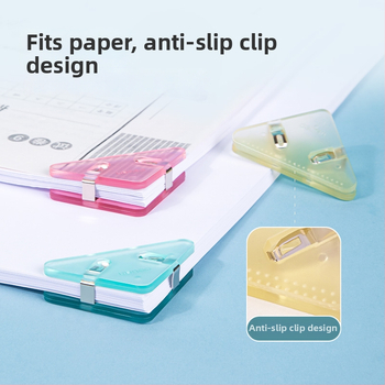 Nurgaklamber QJ8530 – kolmnurkne klipp dokumentidele, plastik, Deli