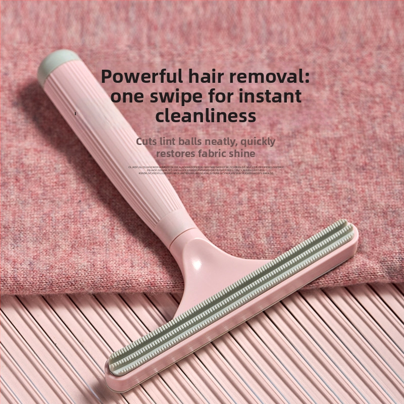 Odstraňovač srsti pre domáce zvieratá (dvojstranný, ručný, zakrivený hrebeň, ABS+TPR) pre dlhosrsté mačky