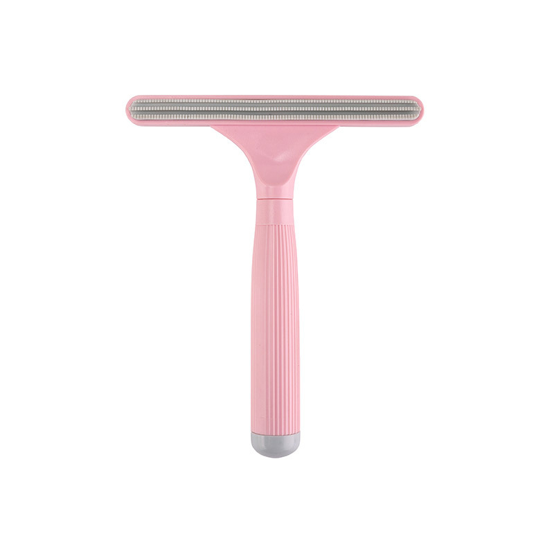 Augintinių plaukų šalinimo įrankis (dvipusis, rankinis, išlenkta šukė, ABS+TPR) ilgaplaukėms katėms