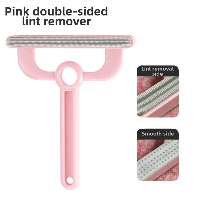 Augintinių plaukų šalinimo įrankis (dvipusis, rankinis, išlenkta šukė, ABS+TPR) ilgaplaukėms katėms