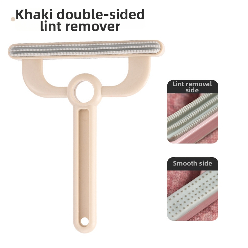 Augintinių plaukų šalinimo įrankis (dvipusis, rankinis, išlenkta šukė, ABS+TPR) ilgaplaukėms katėms