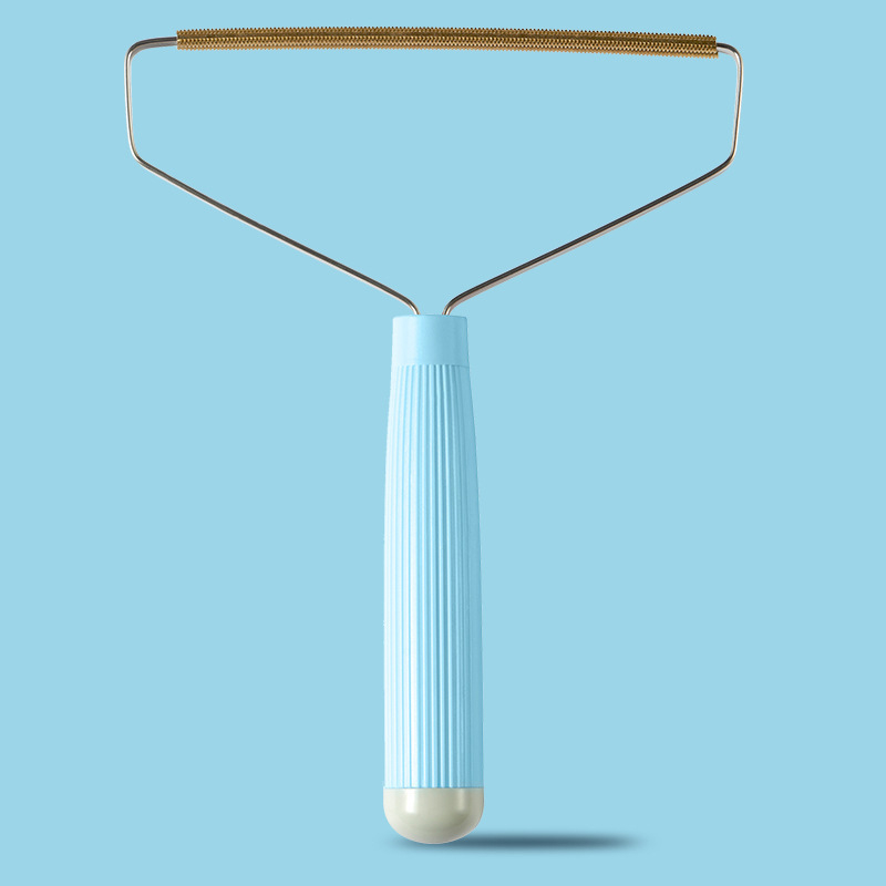 Augintinių plaukų šalinimo įrankis (dvipusis, rankinis, išlenkta šukė, ABS+TPR) ilgaplaukėms katėms