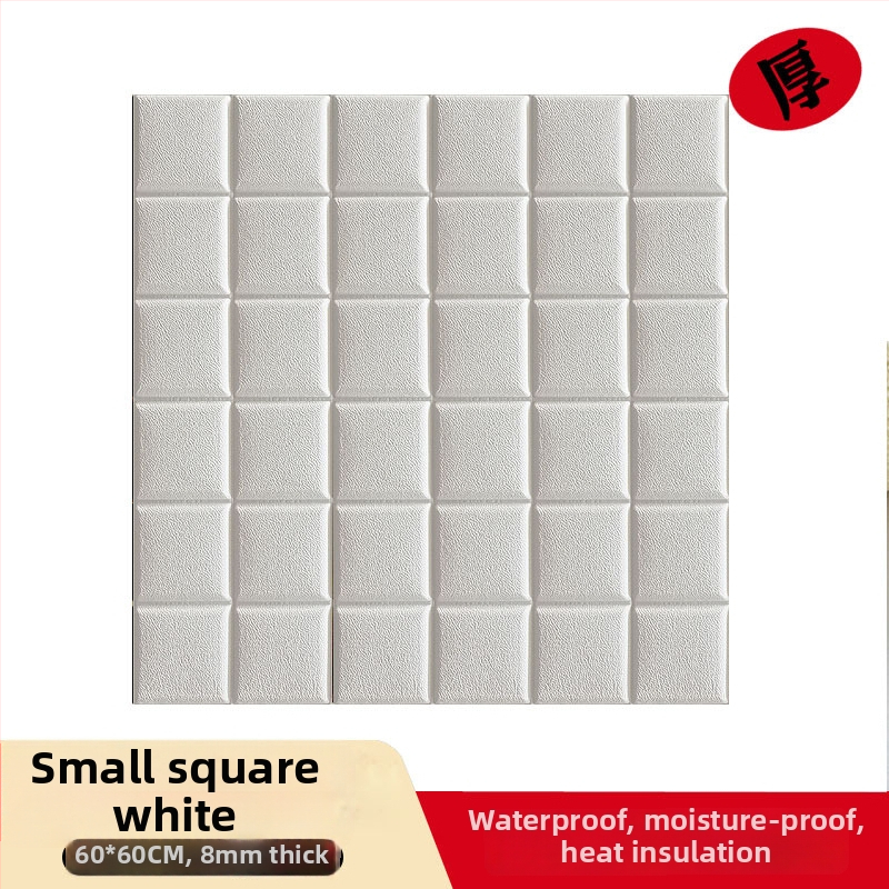 3D nástenná nálepka s tehlovým vzorom z XPE peny; vodotesná, odolná voči vlhkosti, tepelnoizolačná, olejovzdorná, samolepiaca dekorácia do obývačky, spálne alebo študovne