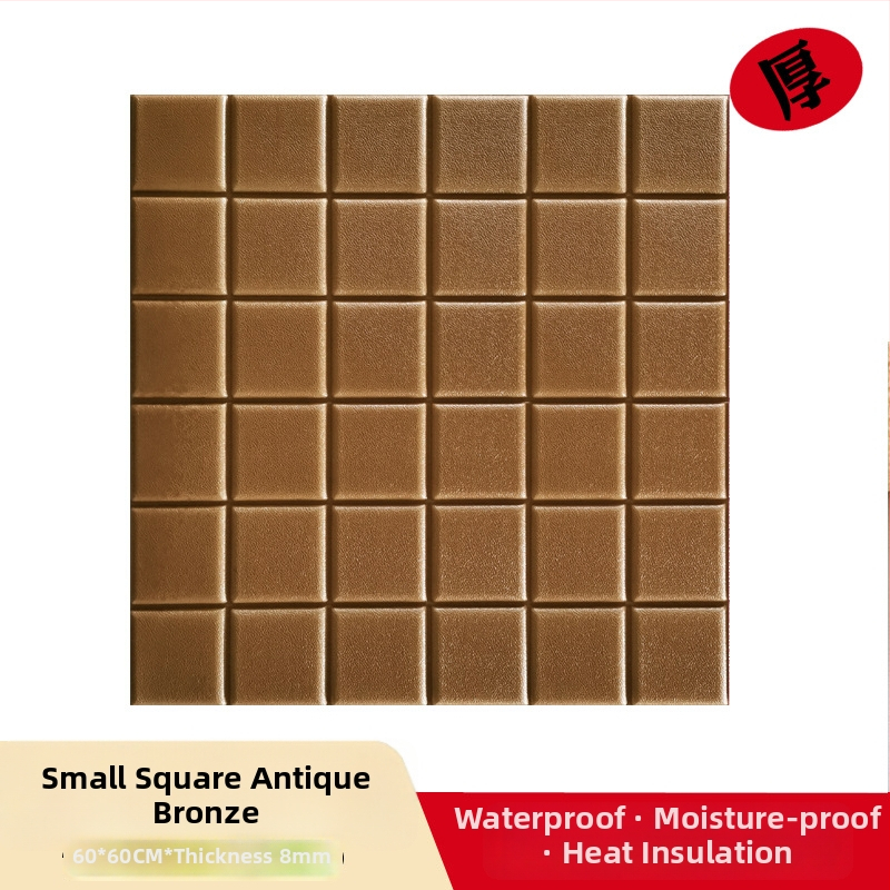 3D nástenná nálepka s tehlovým vzorom z XPE peny; vodotesná, odolná voči vlhkosti, tepelnoizolačná, olejovzdorná, samolepiaca dekorácia do obývačky, spálne alebo študovne