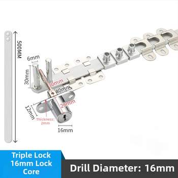 Kolmekordse eeslukuga laua- ja kapplukk — tsink sulam, Gao Yi Hardware