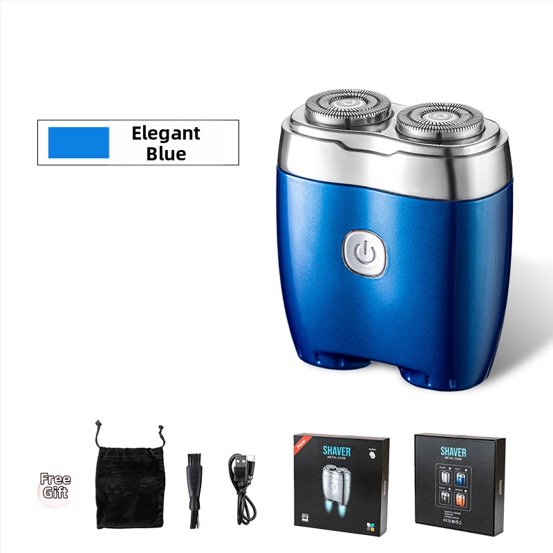 Elektrinis skustuvas su pasukama galvute, dvi peilių galvutės, plūduriuojanti galvutė, viso kūno plovimui, įmontuota 500–800 mAh baterija, 80 min veikimo