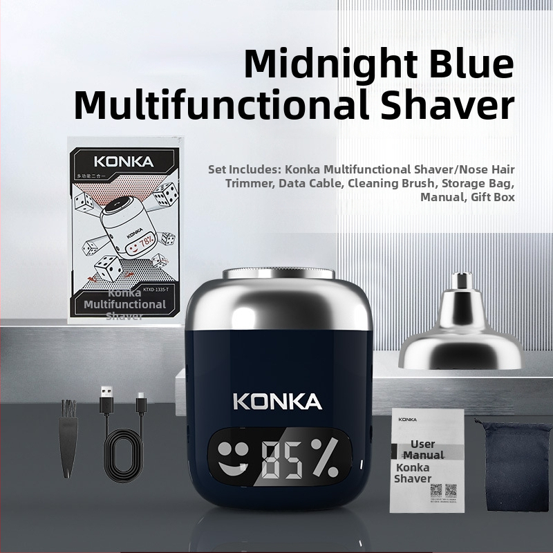 Elektrinis daugiafunkcinis nešiojamas skutimosi prietaisas visam kūnui, atsparus vandeniui plovimui, šlapias ir sausas naudojimas, USB įkrovimas, pasukama plūduriuojanti galva, įmontuota 300–500 mAh baterija