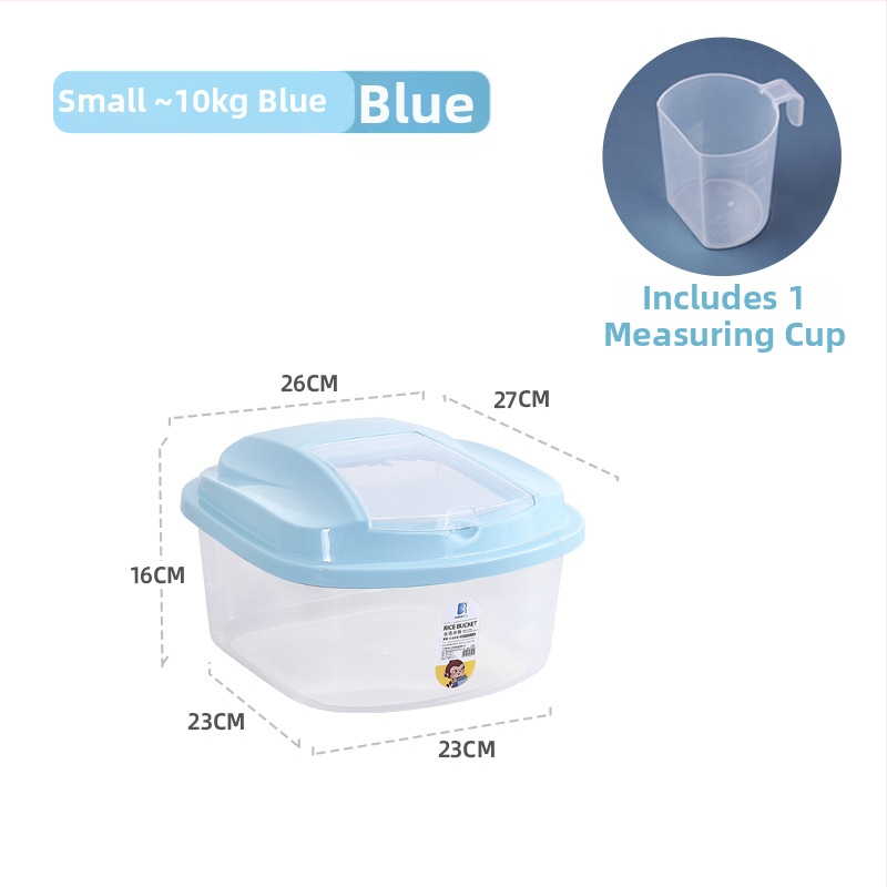 Skaidri PP plastiko ryžių laikymo dėžė, atspari drėgmei ir kenkėjams