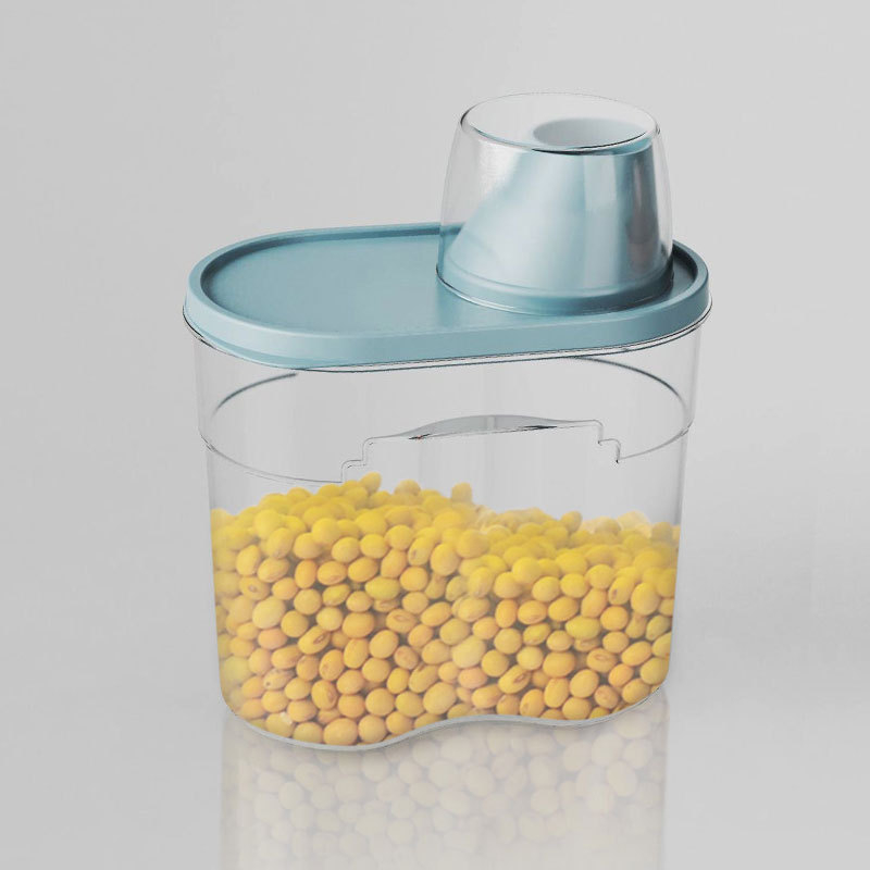 Skaidri PP plastiko ryžių laikymo dėžė, atspari drėgmei ir kenkėjams