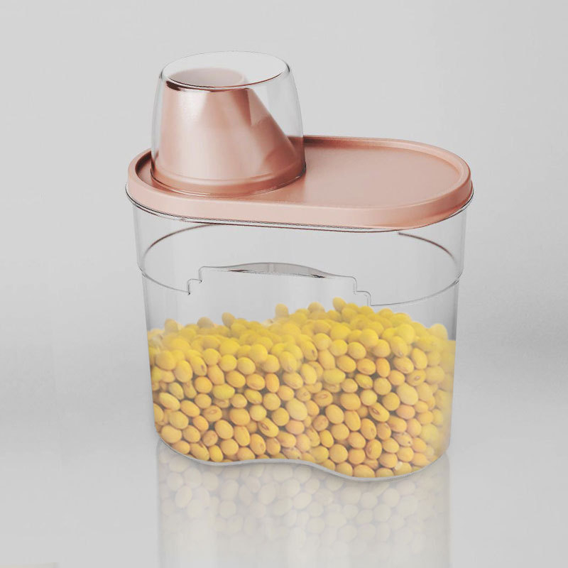 Skaidri PP plastiko ryžių laikymo dėžė, atspari drėgmei ir kenkėjams