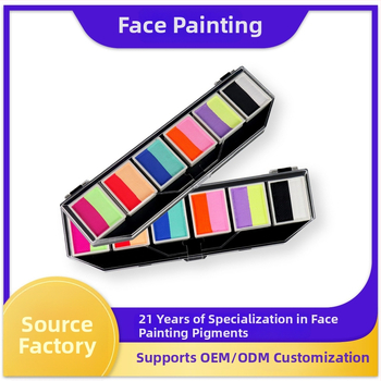 GOLDEN PHOENIX Omyvacia farba na telo a tvár, krém na maľovanie pre deti, paleta 6 odtieňov