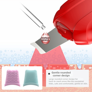 Ultraskaņas ādas attīrīšanas ierīce melno punktu noņemšanai, Modelis CPJ-68, 5 līmeņu regulēšana, korpuss ABS+metāls