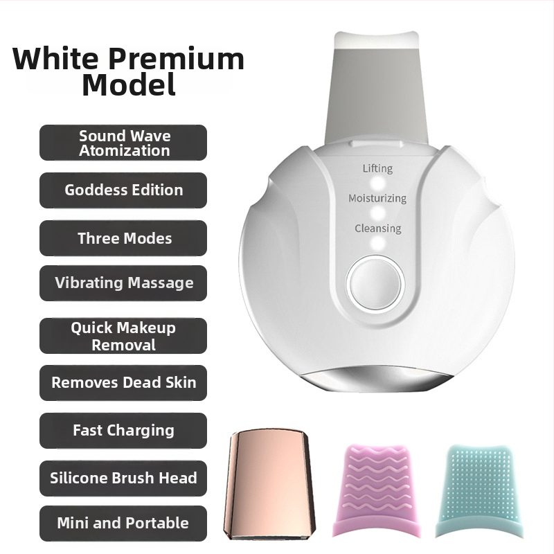 Ultraskaņas ādas attīrīšanas ierīce melno punktu noņemšanai, Modelis CPJ-68, 5 līmeņu regulēšana, korpuss ABS+metāls