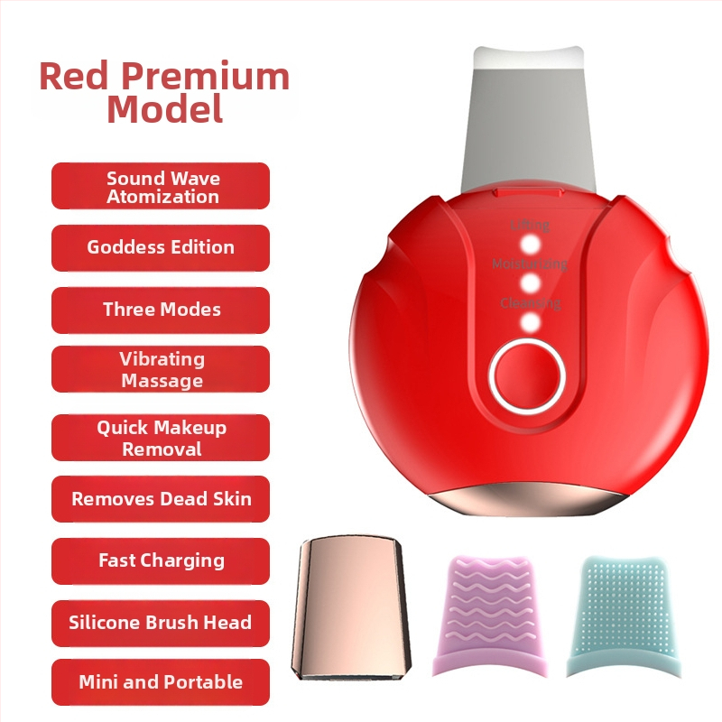 Ultraskaņas ādas attīrīšanas ierīce melno punktu noņemšanai, Modelis CPJ-68, 5 līmeņu regulēšana, korpuss ABS+metāls