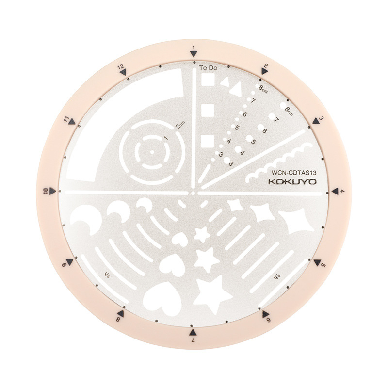 Rigla rotativă de șabloane cu accesorii de înlocuire pentru planificatoare - Brand: KOKUYO/Guoyu, Model: WCN-CDTAS13, Material: Plastic, Categoria produsului: cm/feet, Lansare pe piață: 2021-10-25.