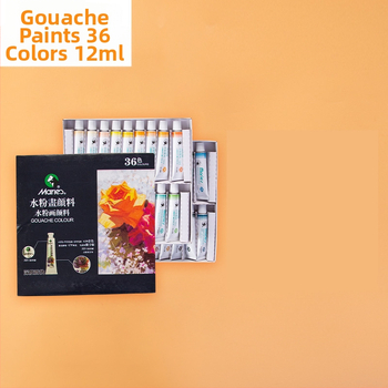 Sada gouache farieb v hliníkových tubách — Marley značka, na maľovanie gouache, 24 kusov