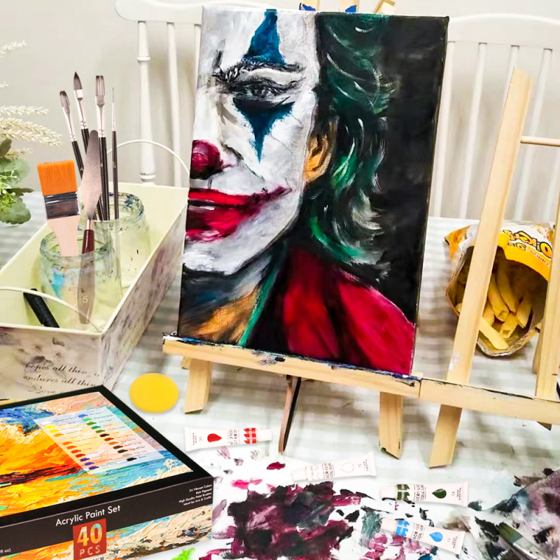 Kalour súprava akrylových farieb, 24 farieb v krabičke, celková hmotnosť 1600 g, vhodné pre akrylové maľovanie