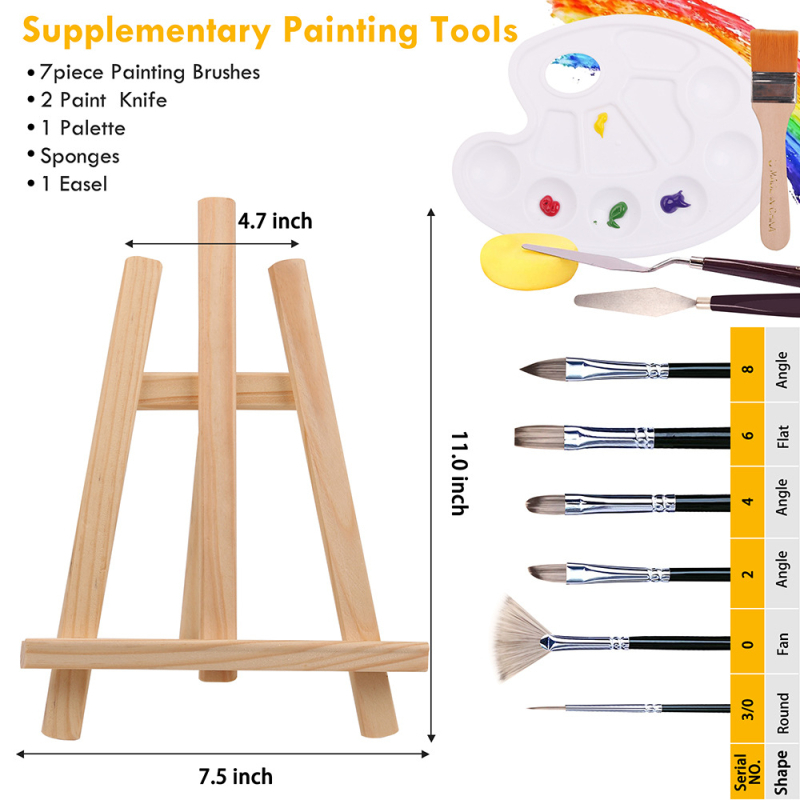 Kalour súprava akrylových farieb, 24 farieb v krabičke, celková hmotnosť 1600 g, vhodné pre akrylové maľovanie