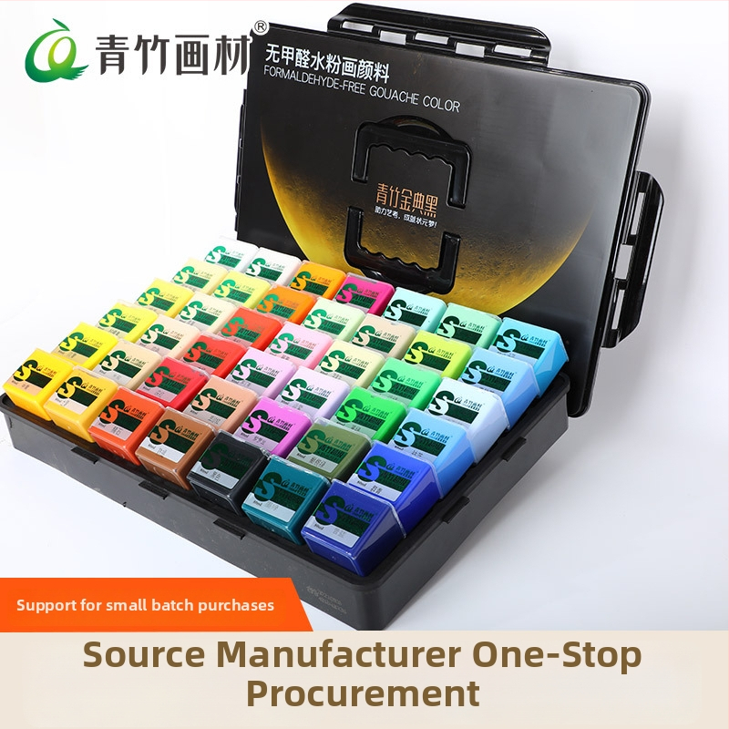 Gouášový farbový set na maľovanie, Green Bamboo, 80 ml, v krabičke, určené pre gouáš