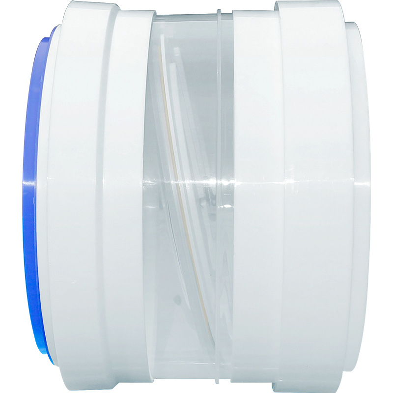 PVC cauruļu atpakaļ plūsmas vārsts virtuves ventilācijas sistēmai, modelis 160/180 PVC caurule vārsts, uzstādīšana tieši vai ar līmi, svars 358 g, zīmols Ninety Thousand Li