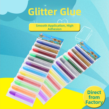 Glimter lepidlo na DIY slajm – Nanjiang, 12 farieb, kapacita 6, balenie vo veľkom, na maľovanie, nie je dovážané