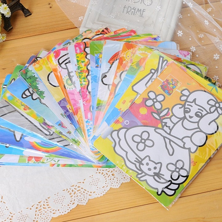 Sada na maľovanie pieskom pre deti, značka Blue Fruit Rabbit, kapacita 1, balenie OPP vrecko, DIY (Použitie: maľovanie pieskom; Značka: Blue Fruit Rabbit; Balenie: OPP vrecko; Kapacita: 1)