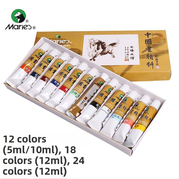 Pigmenty Marley pre čínske maľovanie, kapacita 5-12, kompatibilné s Xuan papierom