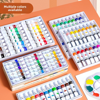 Deli akrylové pigmenty, z polypropylénového materiálu, pre akvarelové maľovanie, pre začiatočníkov, vodeodolné