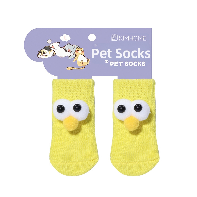 Šunų kojinės ir letenų apsaugos, neslystančios vidaus ir lauko naudojimui, megztas warp mezgimas, jacquard audinys, poliesteris