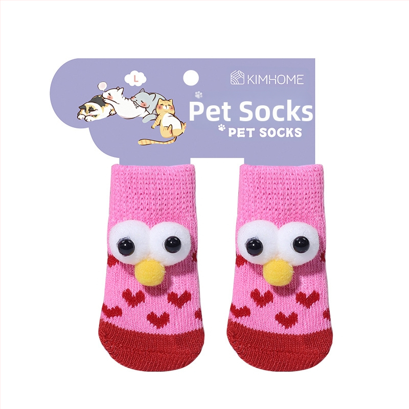 Šunų kojinės ir letenų apsaugos, neslystančios vidaus ir lauko naudojimui, megztas warp mezgimas, jacquard audinys, poliesteris