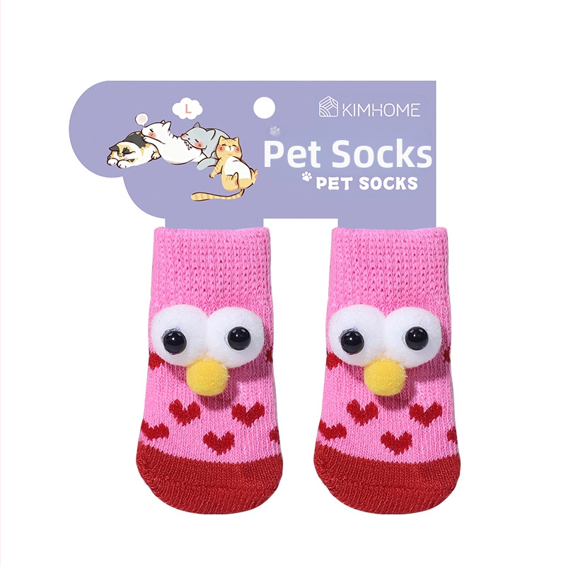 Šunų kojinės ir letenų apsaugos, neslystančios vidaus ir lauko naudojimui, megztas warp mezgimas, jacquard audinys, poliesteris