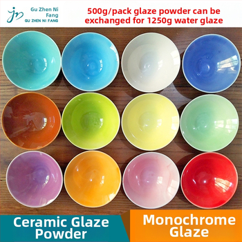 Glazúrny prášok na keramiku – Guzhen Mud Square; glazúra strednej teploty; kapacita 500; pre keramiku