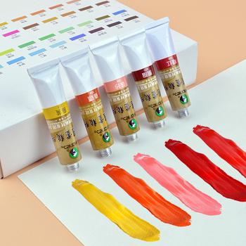 Marley tradičná čínska pigmentová súprava, balenie 24 boxov, pre čínske maľovanie