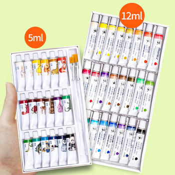 Marie’s akvarelinių dažų rinkinys – pigmentų pagrindu, 12 ml talpa, akvarelėms piešti