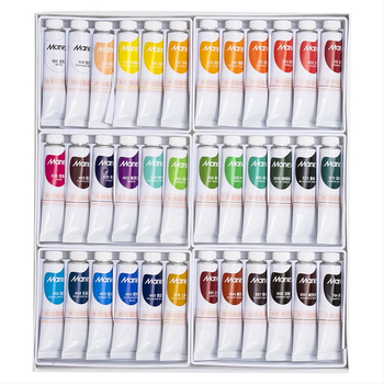 Marie’s akvarelinių dažų rinkinys – pigmentų pagrindu, 12 ml talpa, akvarelėms piešti